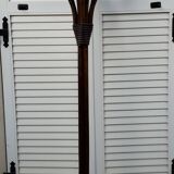 Rattan coat rack
