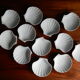 12 coquilles Saint Jacques porcelaine biscuit