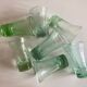 Set of 7 Biot cups in bubbled glass 1970