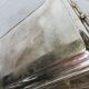 Silver metal plate / tray ep 1940 Stork punch