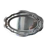 Oval stainless steel platter, Made in France