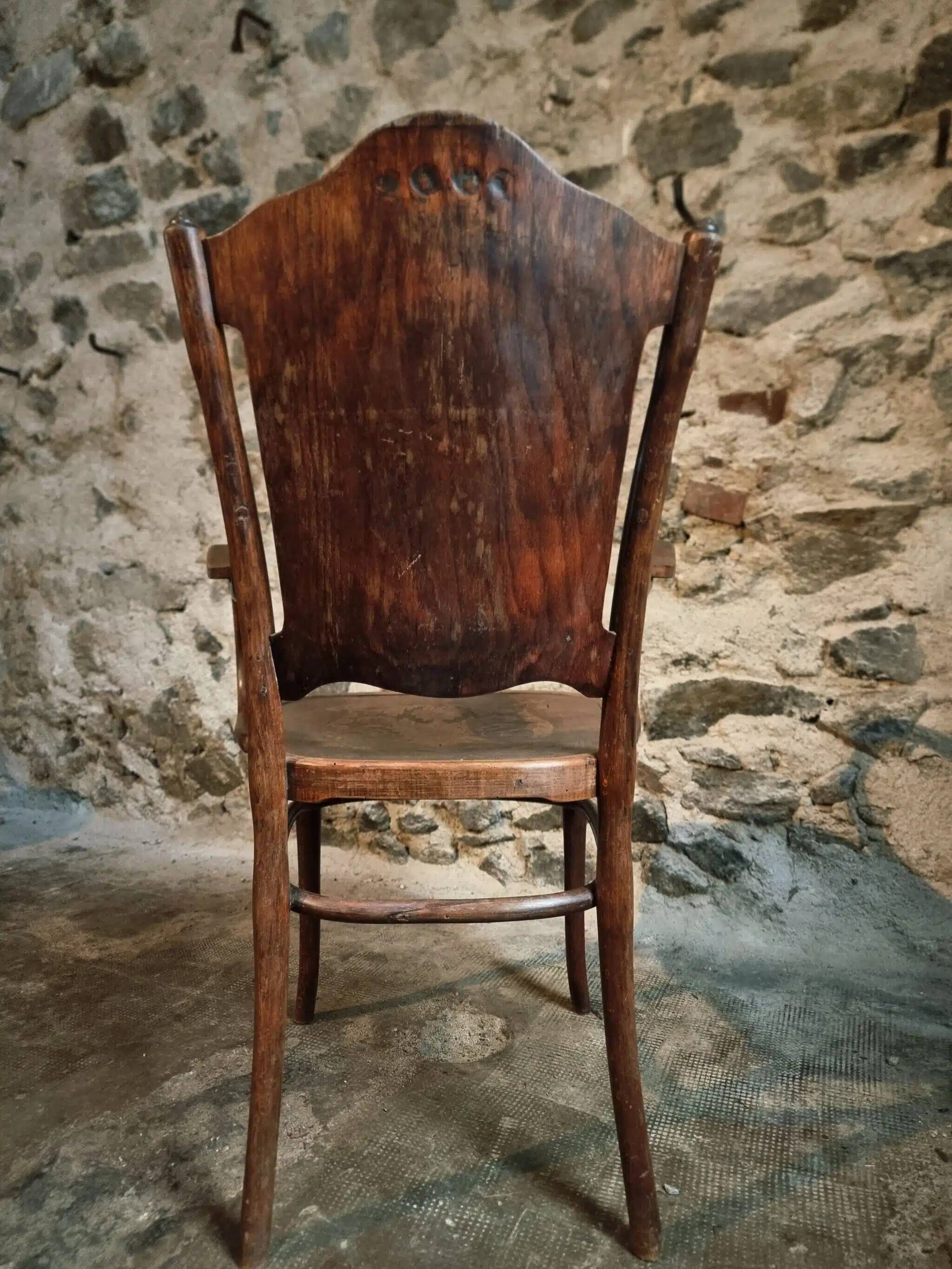 Jacob & Josef Kohn antique armchair, Vienna, circa 1900