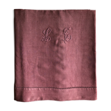 Old sheet in pure lin washed bruyère