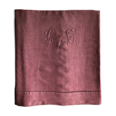 Old sheet in pure lin washed bruyère