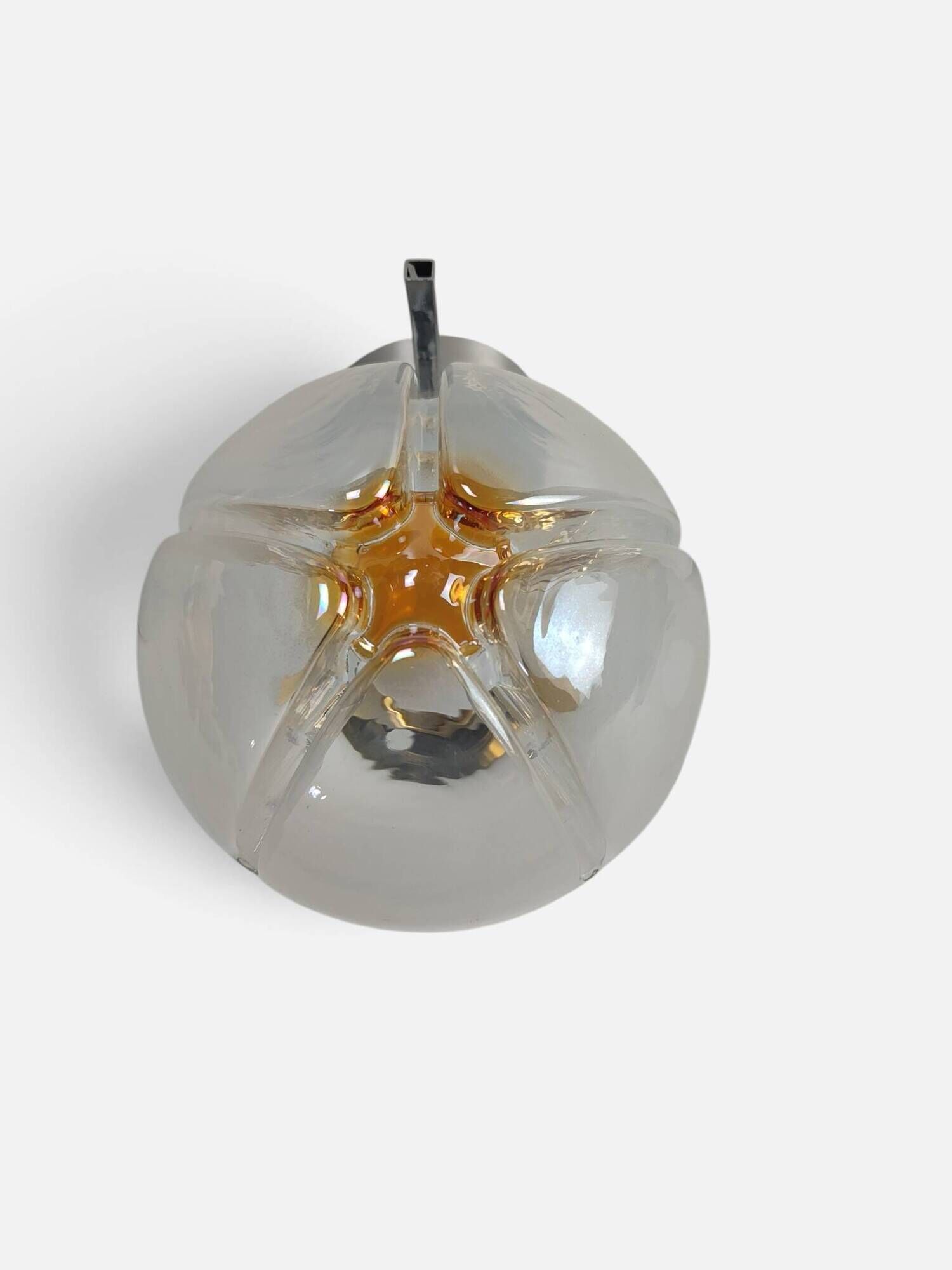 Space Age wall light in chrome and Murano glass by Mazzega – Years