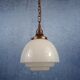 Suspension opaline Art Déco
