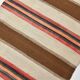 3x11 Beige Brown Striped Pattern Kilim Runner Rug, 78x327Cm