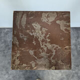 Faux marble wooden stool