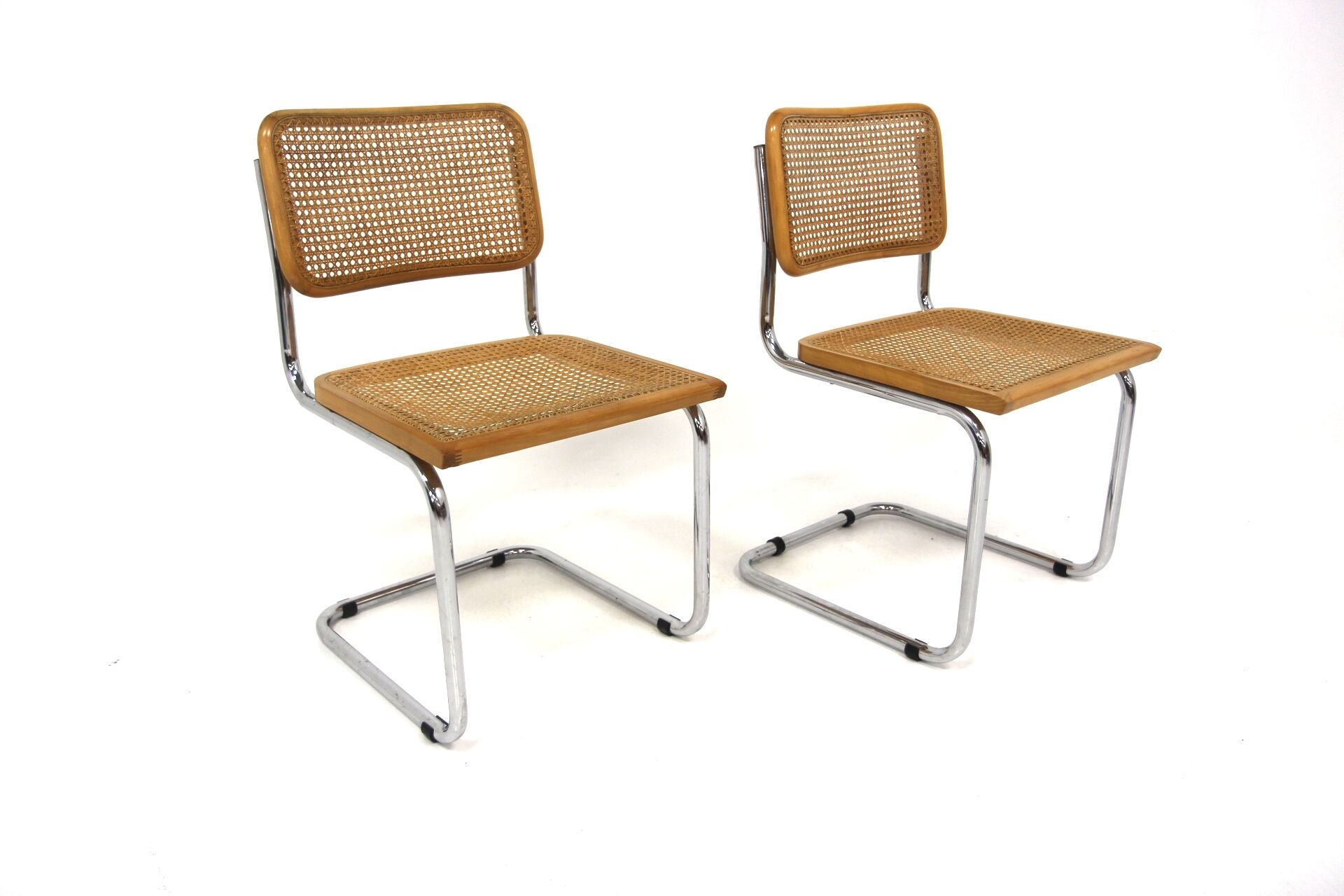Set de 2 chaises "B32", Marcel Breuer, Italie, 1990