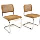 Set de 2 chaises "B32", Marcel Breuer, Italie, 1990