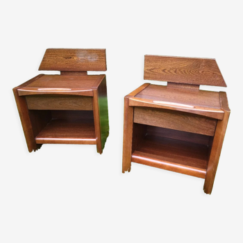 Pair of Scandinavian style bedside tables