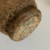 19th popular art excavation pottery in glazed earth