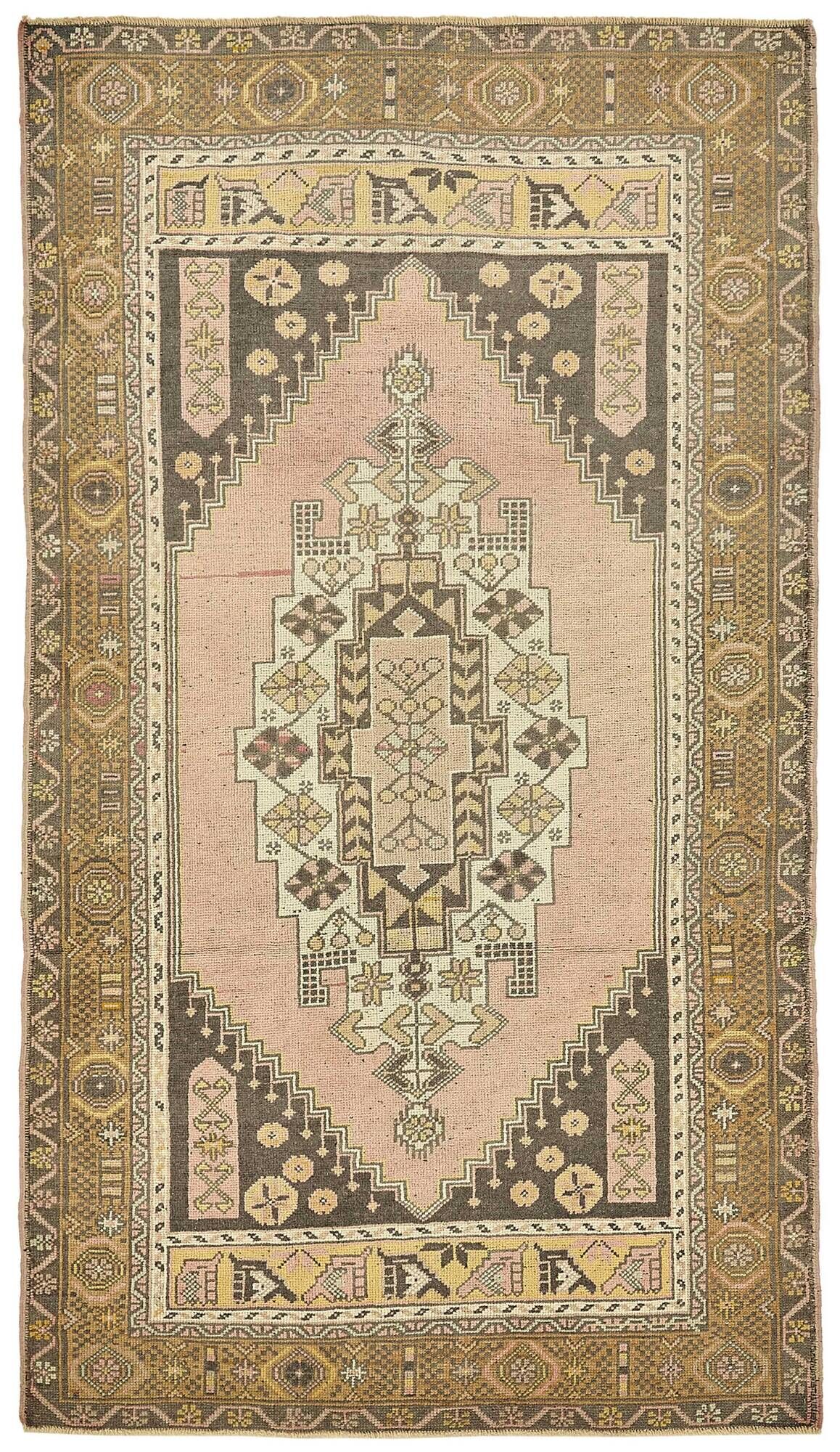 Turkish Vintage Anatolian Rug 125 cm x 220 cm