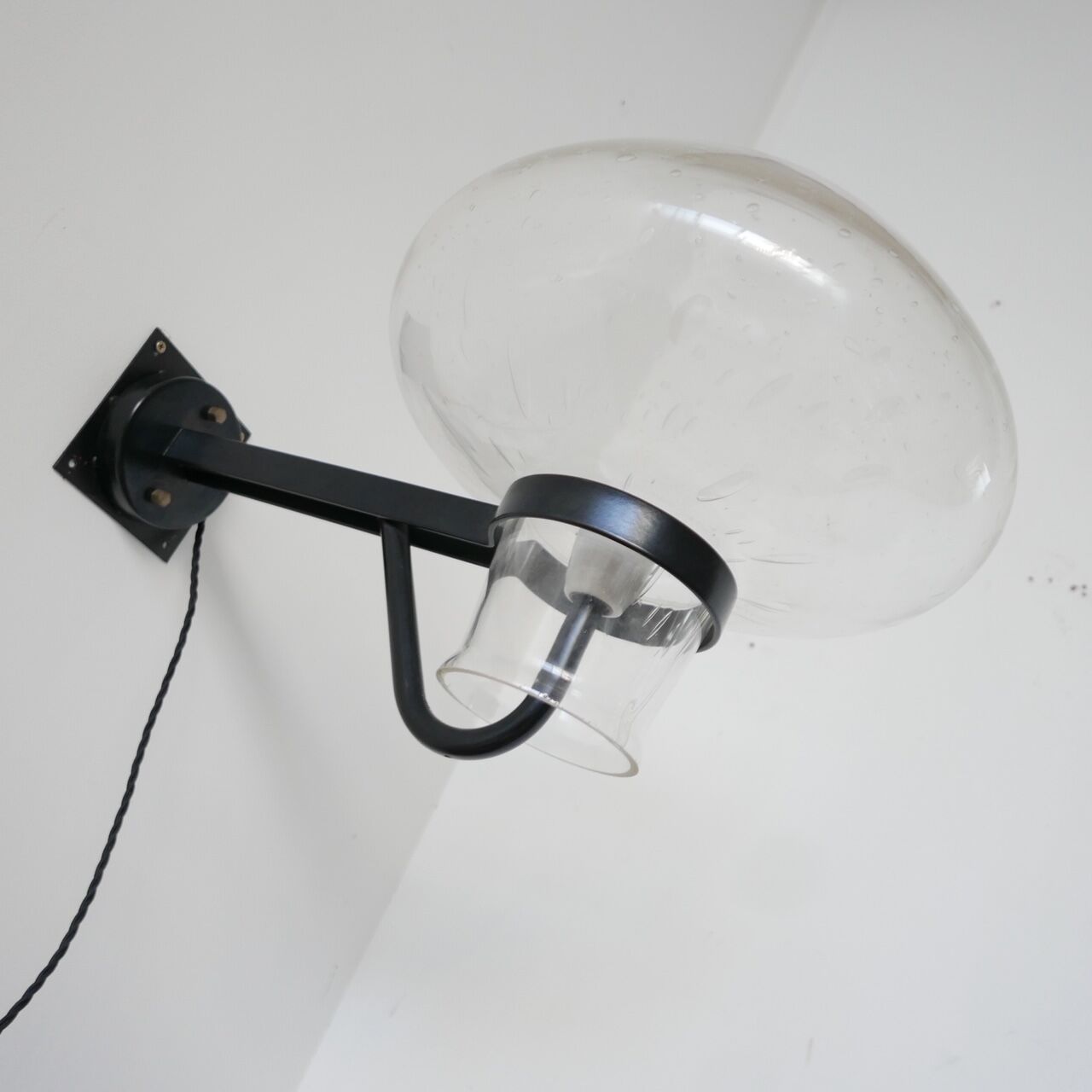 Mid-century glass wall light