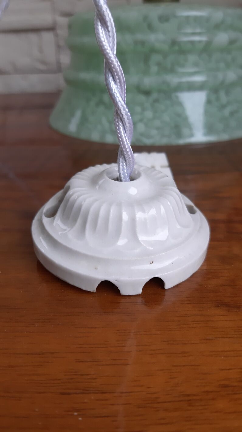 Vintage glass suspension Clichy