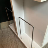 Small side table with storage for vinyl records from the 1970s.