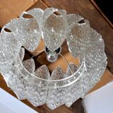 Lustre space age, effet givré en bakélite, France, 1970