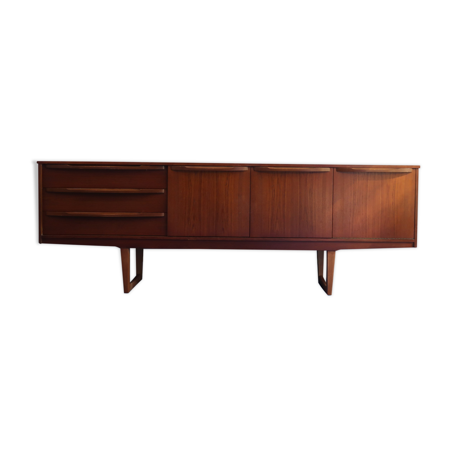 Teak sideboard of the 60s U-shaped base