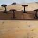 1960s wall-mounted coat rack