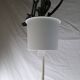 Mid-century white and pink glass suspension French vintage 1950