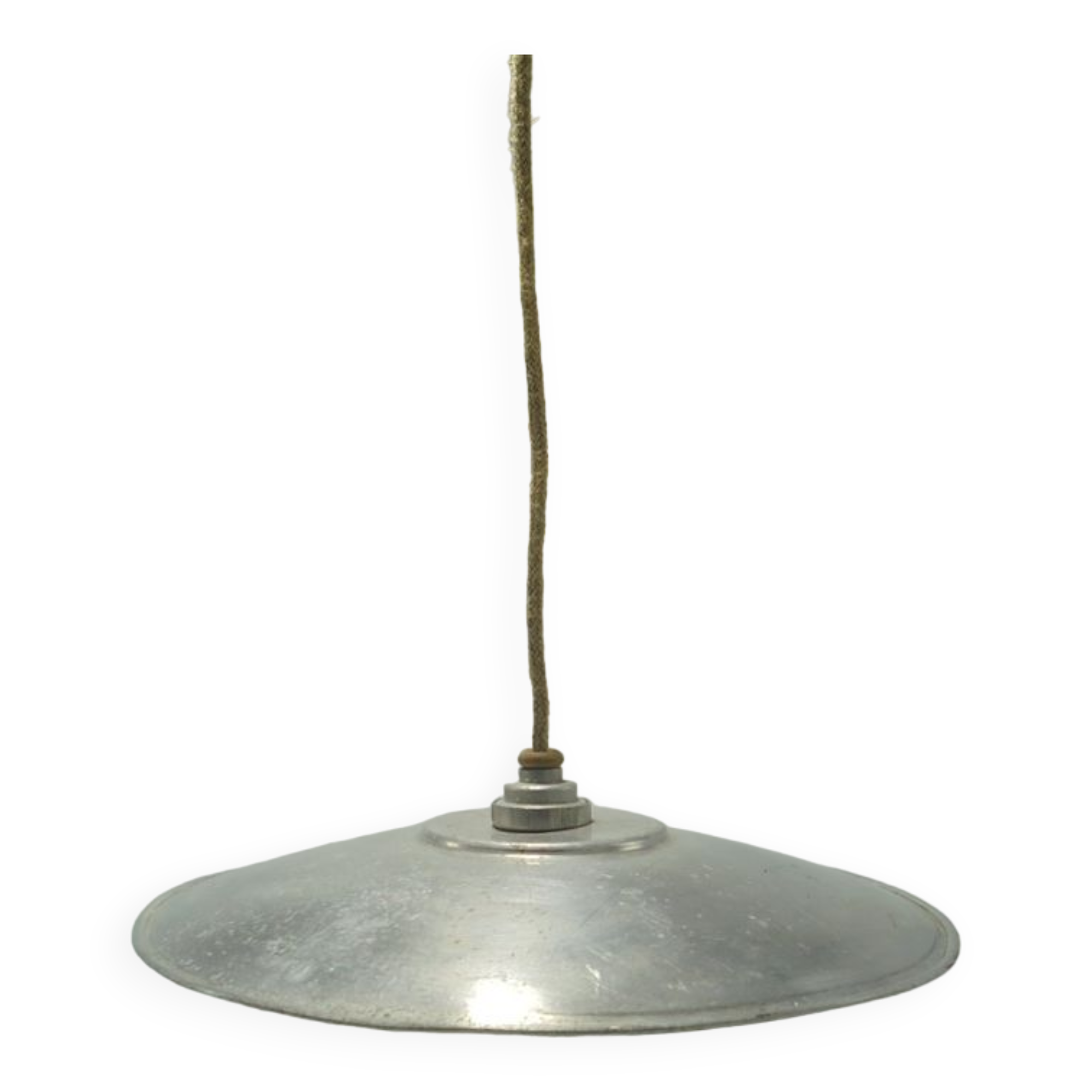 Vintage aluminum pendant lamp