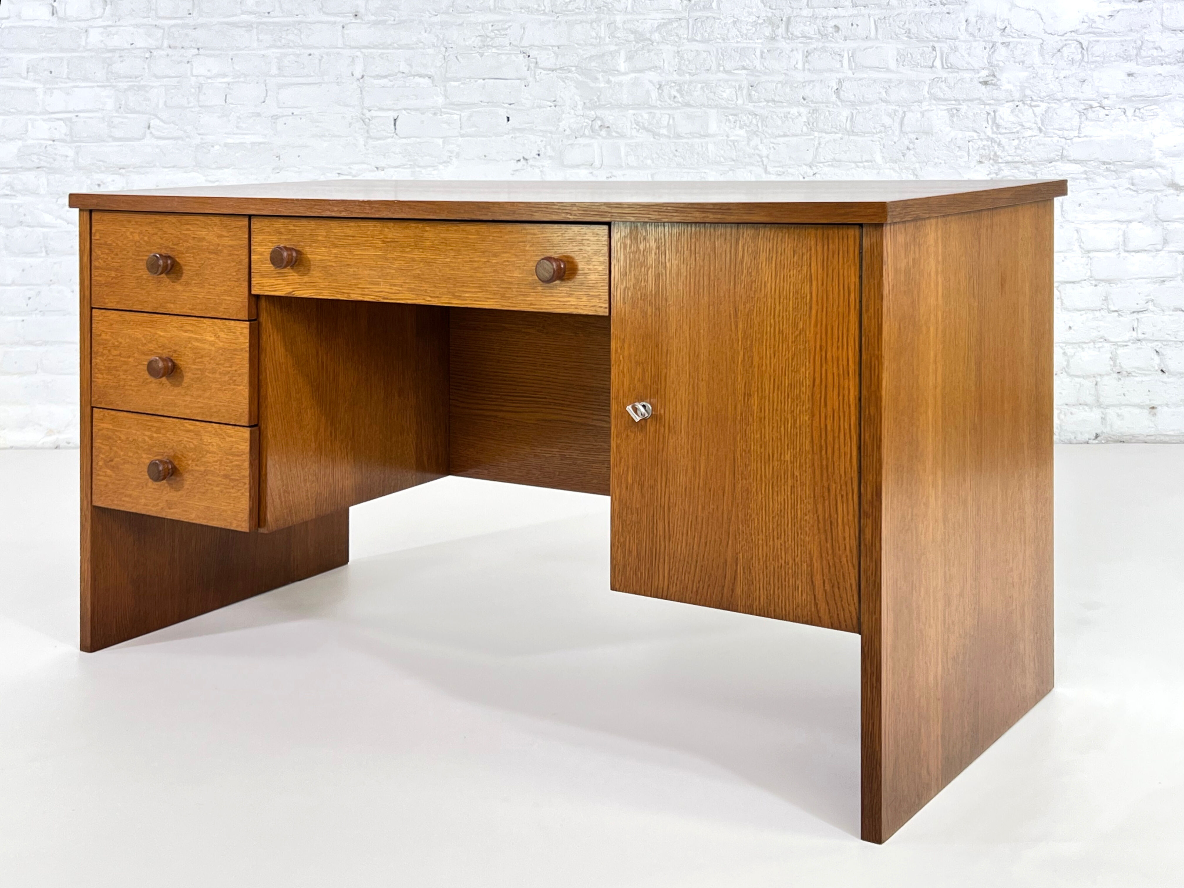 60s oak office