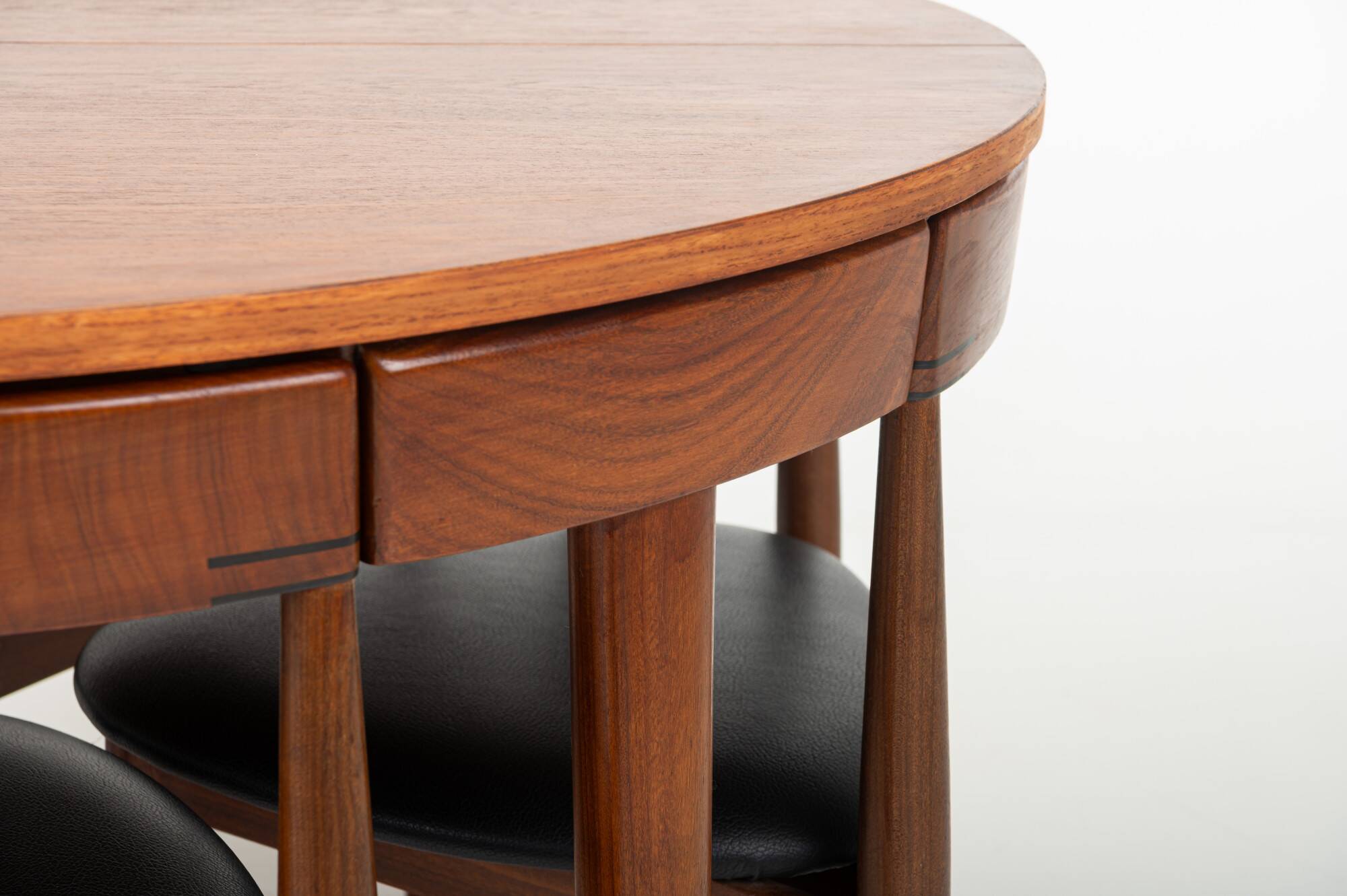 Roundette dining set by Hans Olsen for Frem Rojle, Denmark 1950s