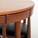 Roundette dining set by Hans Olsen for Frem Rojle, Denmark 1950s