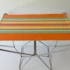Metal folding and striped canvas, 70s