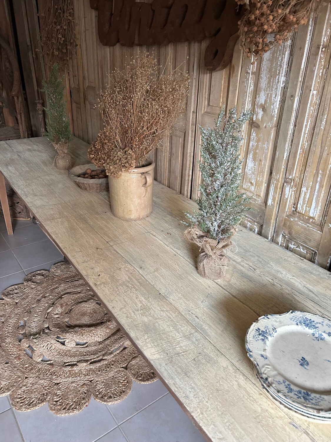Large farmhouse table 292 cm