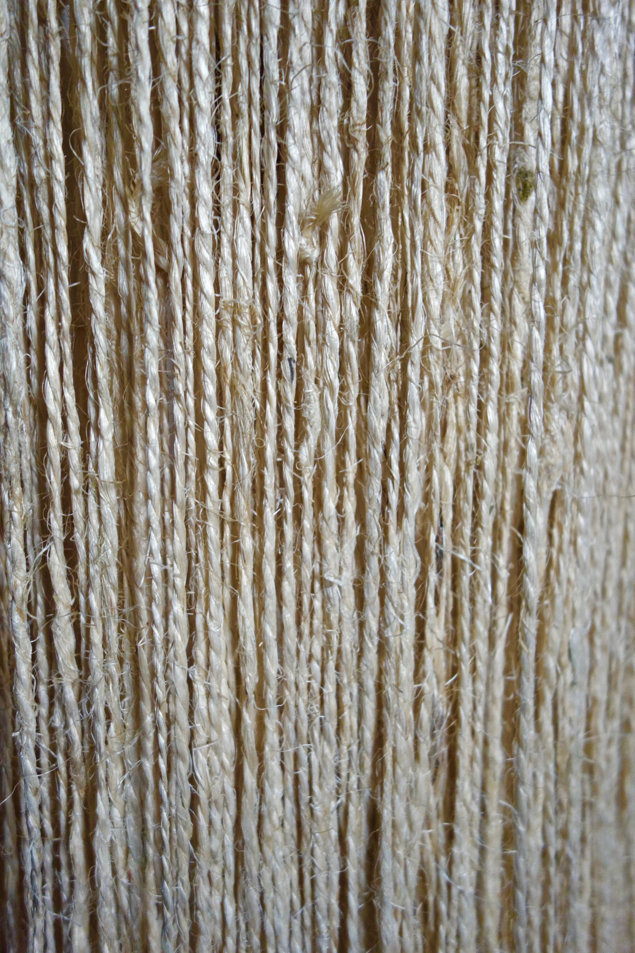 Lamppost in rattan and rope from the 1950s