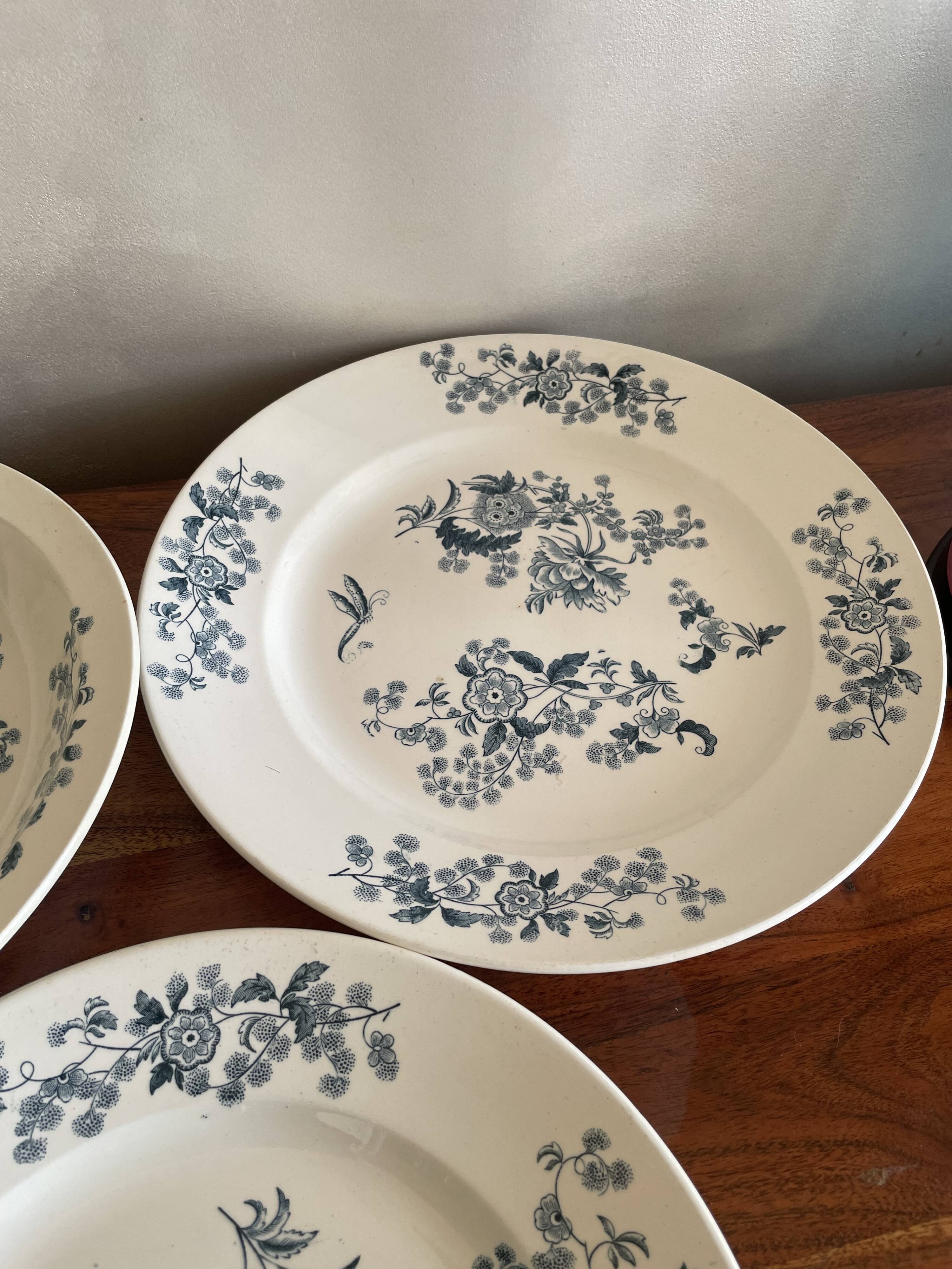3 dishes Longwy Ycho