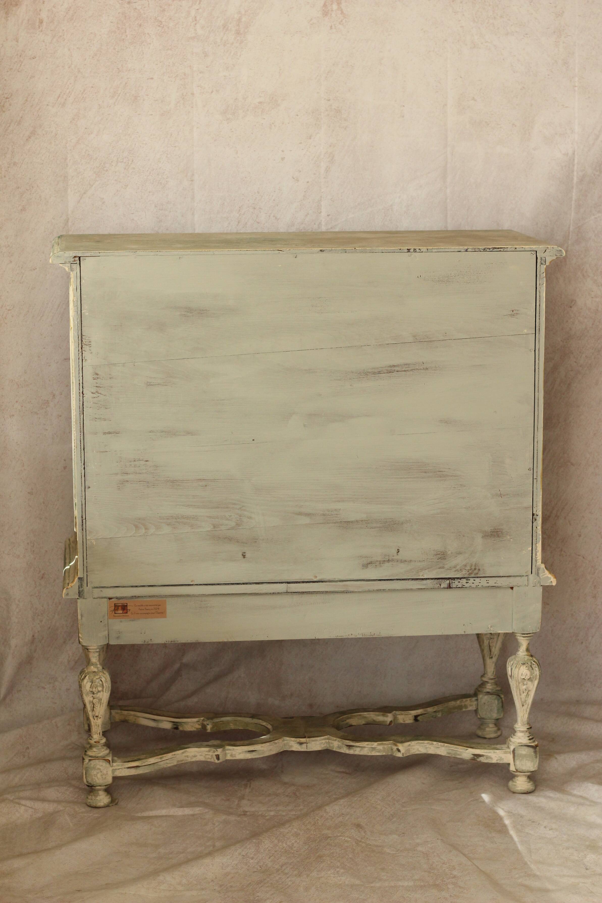 Antique patinated 2-door sideboard