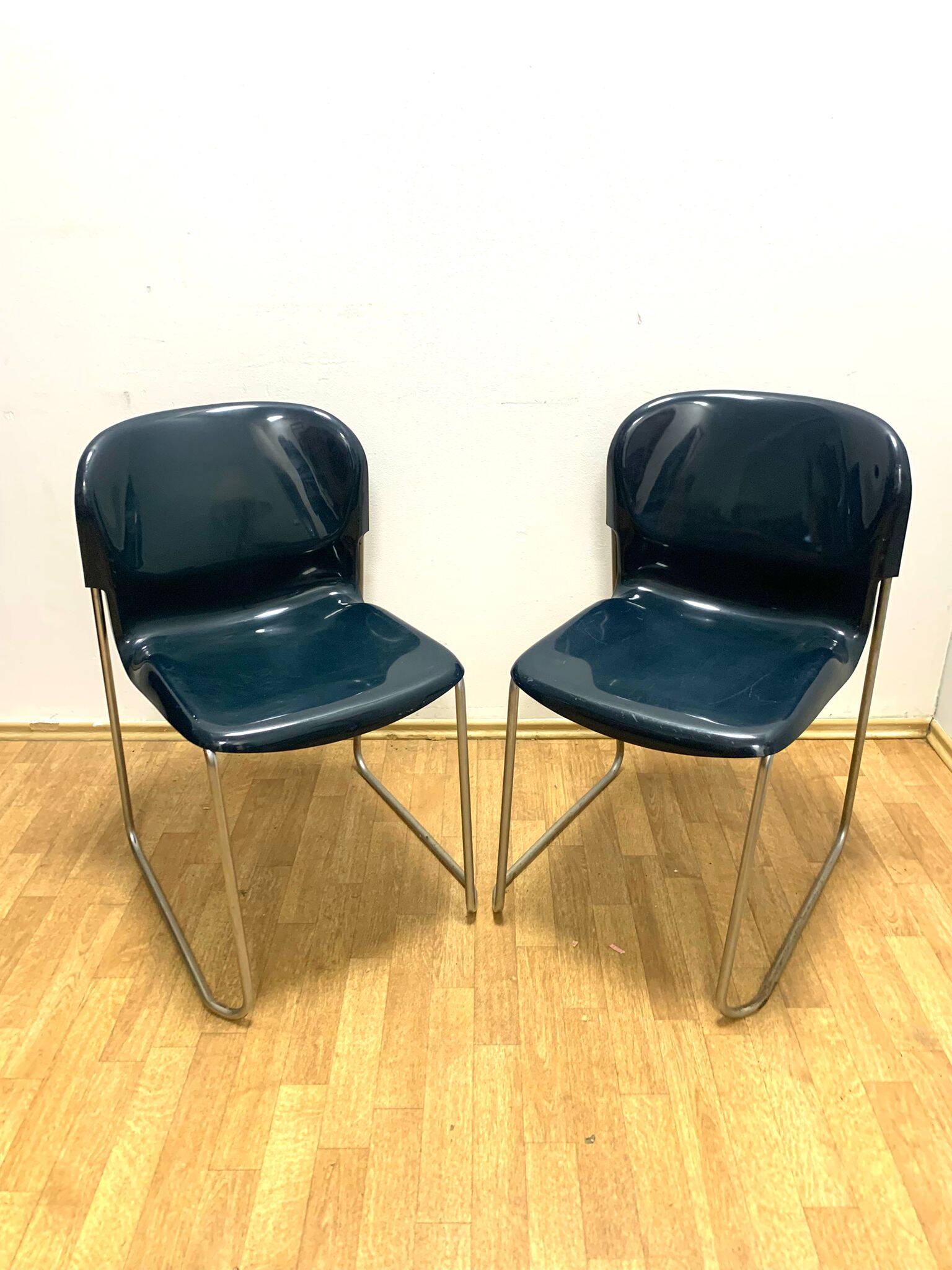 Chaise rétro Drabert SM400K, Allemagne de l'Ouest, années 1980, lot de 2