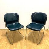 Chaise rétro Drabert SM400K, Allemagne de l'Ouest, années 1980, lot de 2