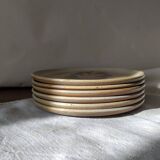 6 Vintage Grès du Marais dessert plates