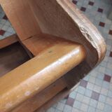 Paire de tabourets en bois