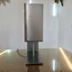 "uginox" lamp in folded, brushed and satin steel 1970