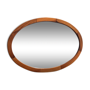 Miroir ovale en pin