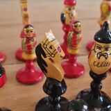 Jeu d'échec russe matryoshka