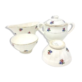 Flower ceramic tea service