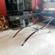 Vintage glass coffee table