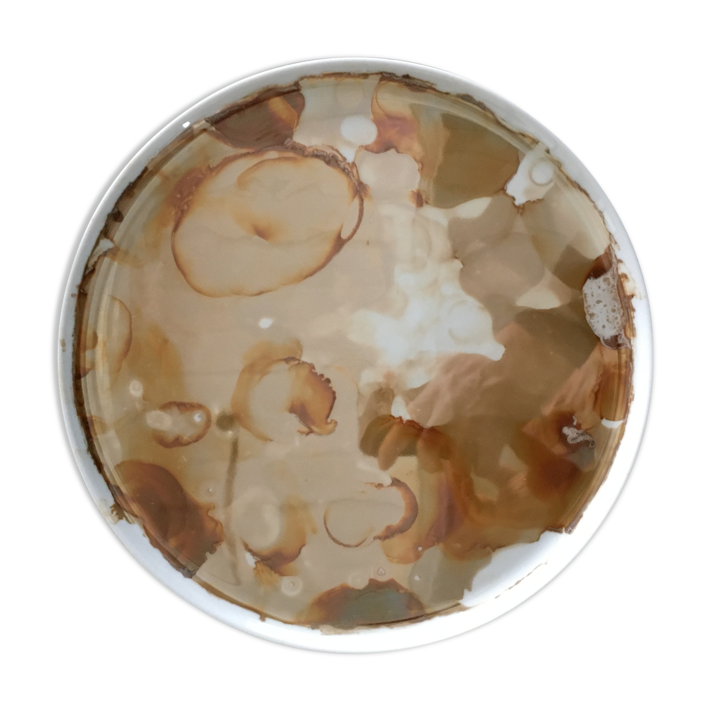 Plat décor oxydé