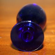 Sherry Carafe and Antique Bristol Blue Glasses