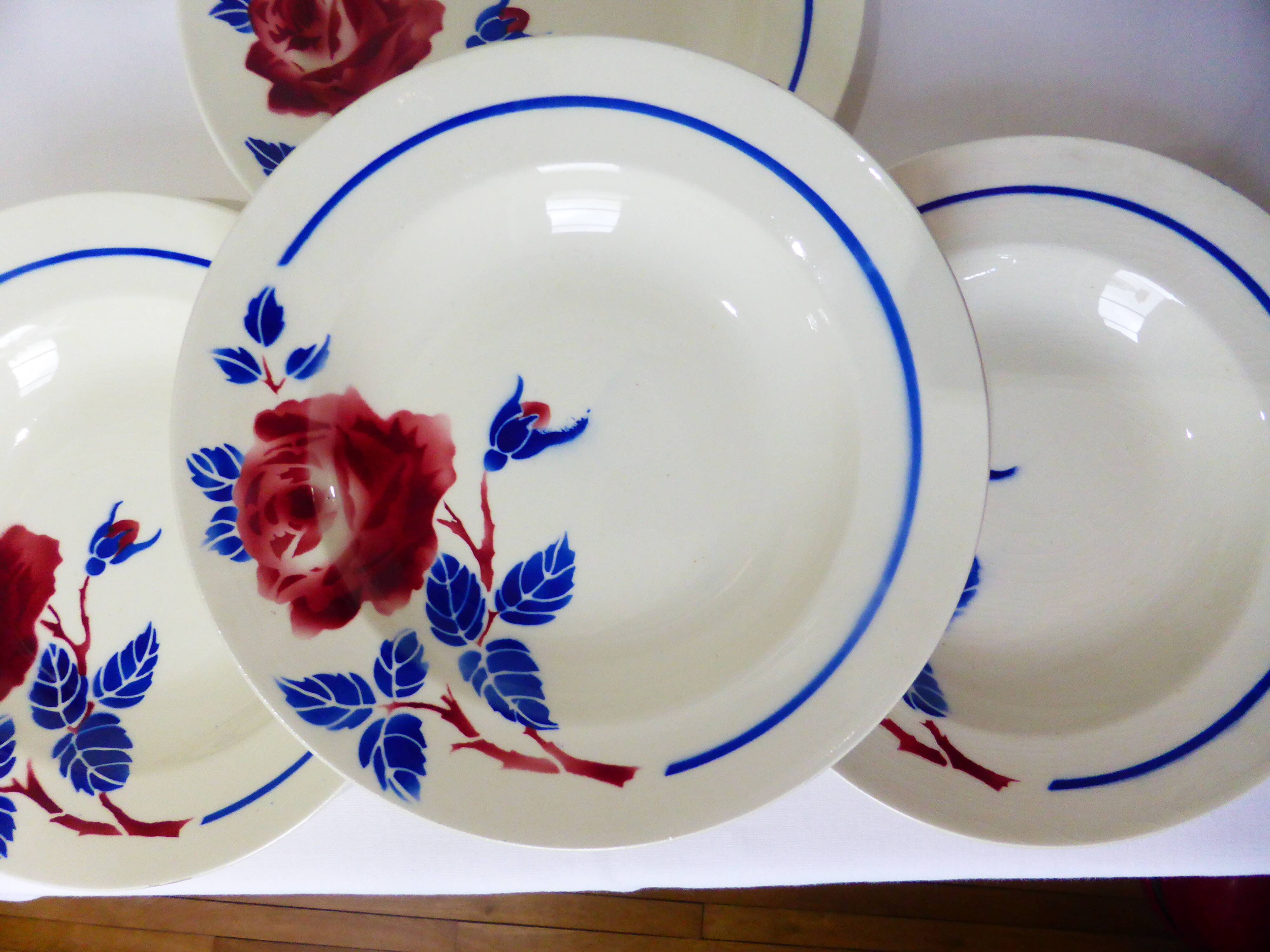 4 vintage deep plates from K&G Luneville model Chantal 220516