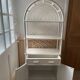 Rattan bookshelf shelf