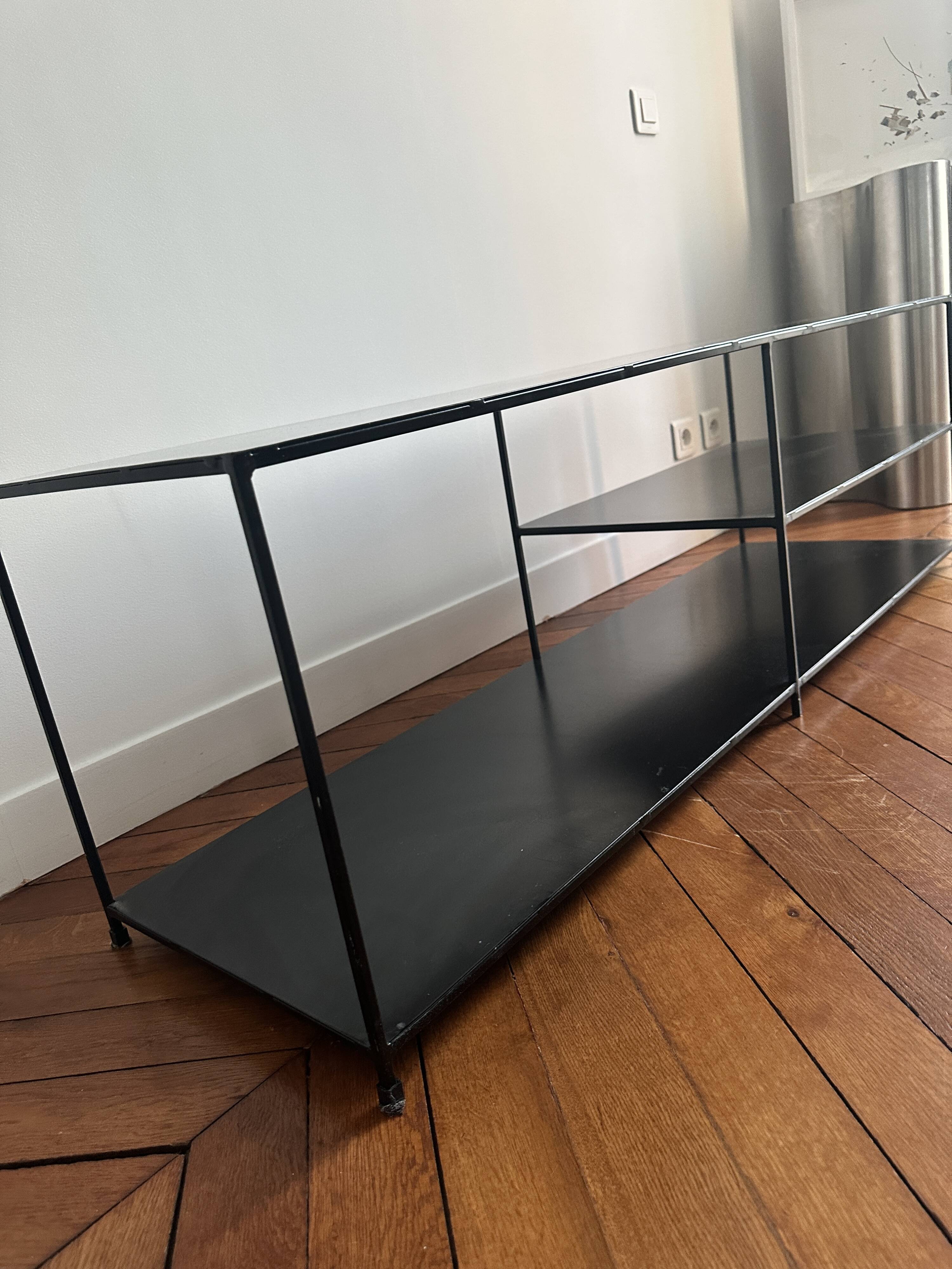 AM/PM steel metal TV cabinet