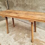 Antique butcher's table, work table, dining table, side table, oak