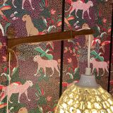 Large modular teak wall light, Scandinavian design 1960.