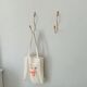 Pairs of vintage hooks in solid golden brass